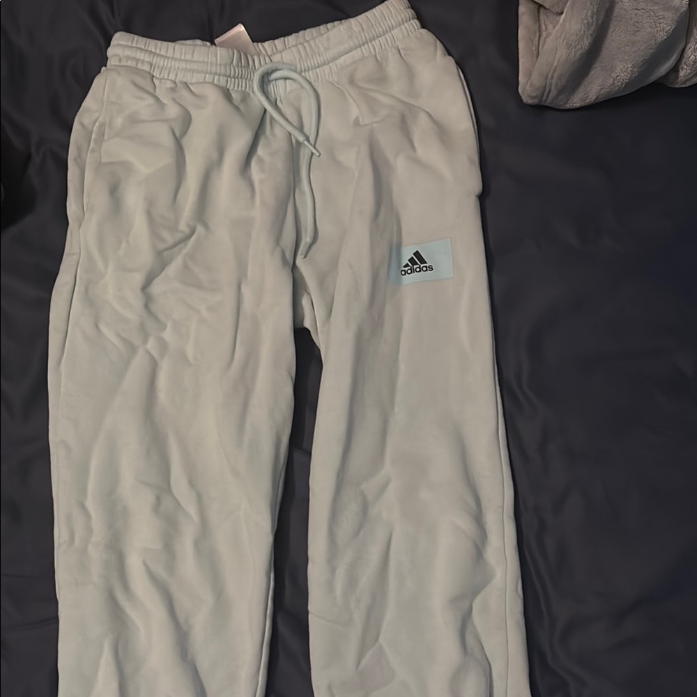 Adidas Blue Sweatpants Relaxed Fit Joggers